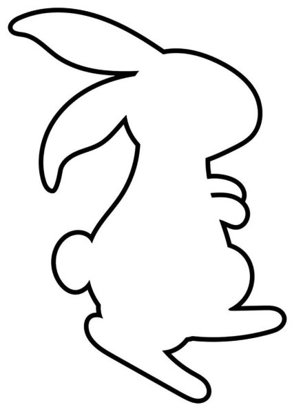 Трафарет кролика