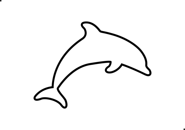 Контур дельфина
