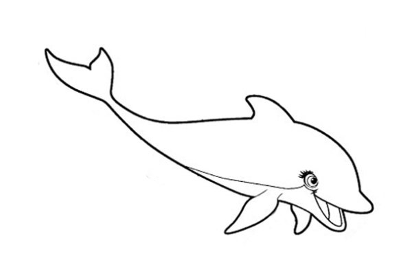 Дельфин рисунок
