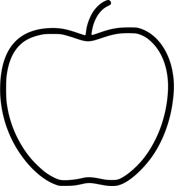 Яблоко контур