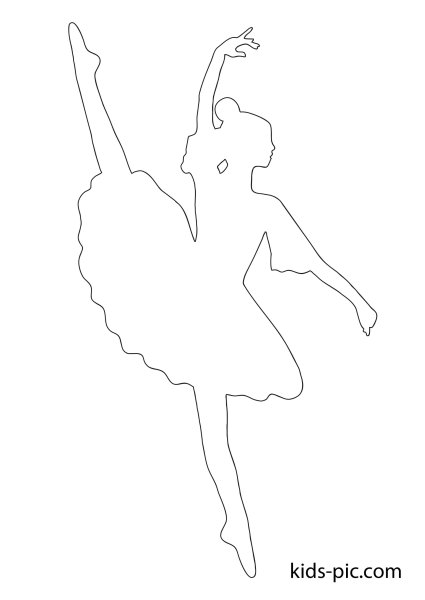 Балерина шаблон