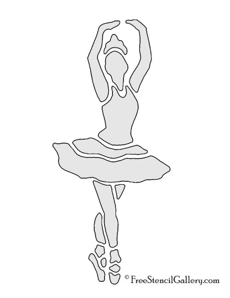 Контур балерины с лицом
