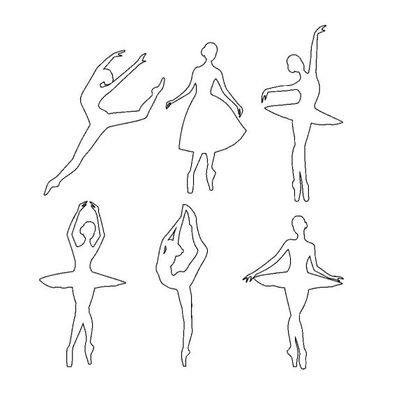 Раскраска "балерины"