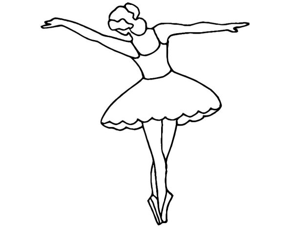 Аппликация балерина