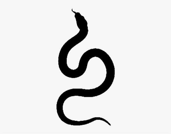 Змея силуэт