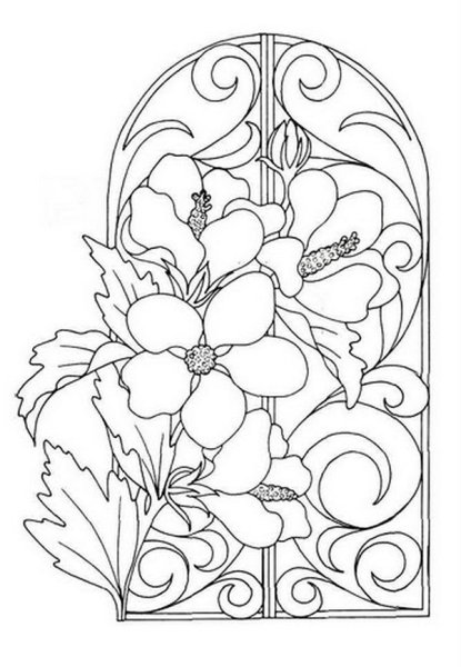 Витражные трафареты