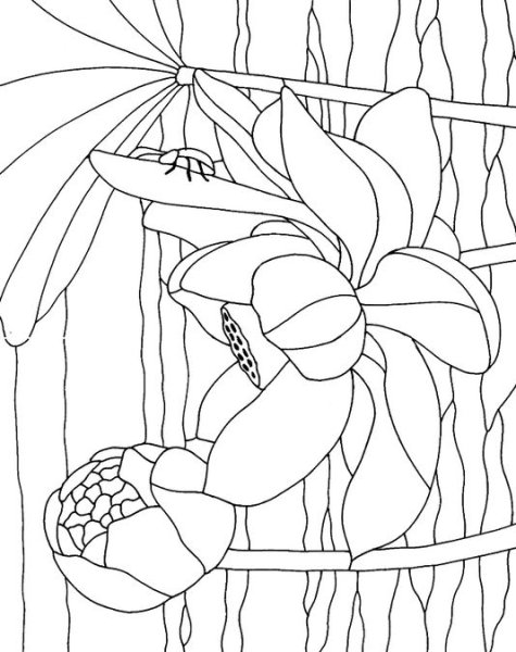 Витражная роспись по стеклу эскизы