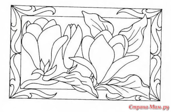 Трафареты для витражной росписи по стеклу