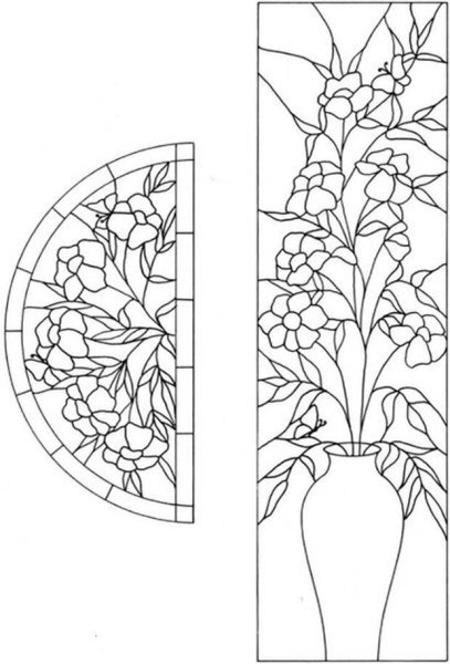 Трафареты для росписи по стеклу