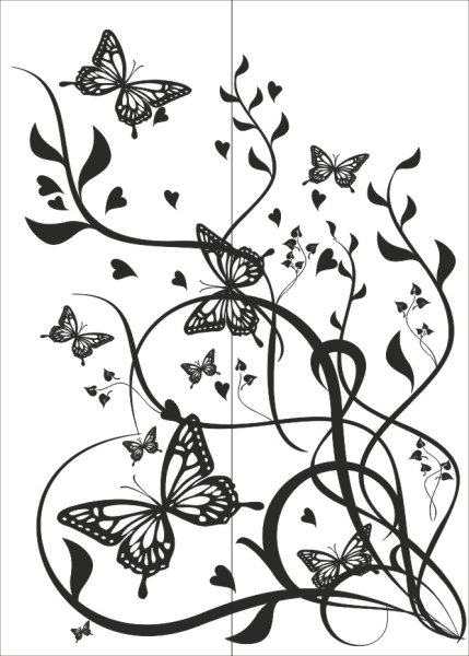 Орнамент бабочки