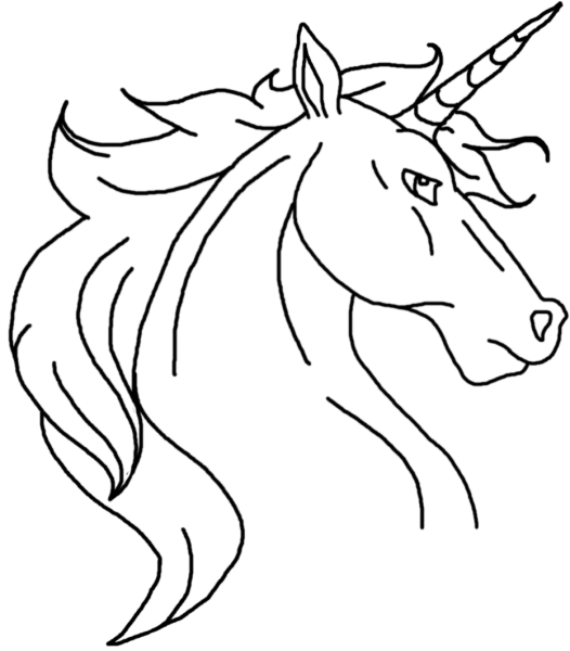 Единорог контур