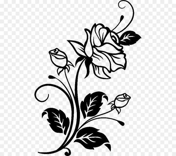 Векторный цветочный орнамент