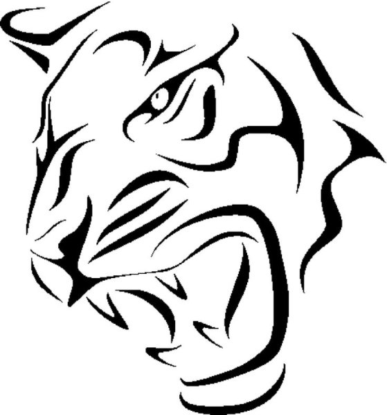 Тату трайбл тигр эскизы