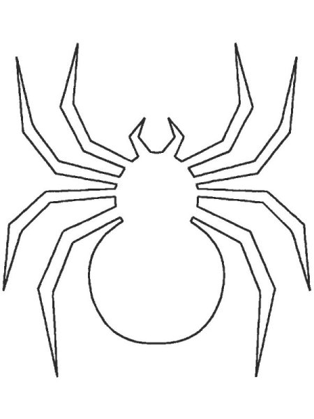 Паук трафарет