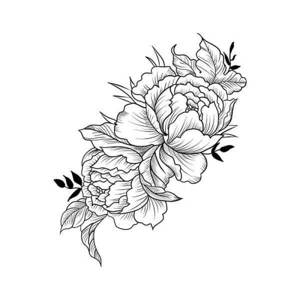 Эскизы тату цветы