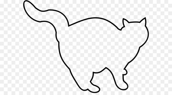 Силуэты животных кошек