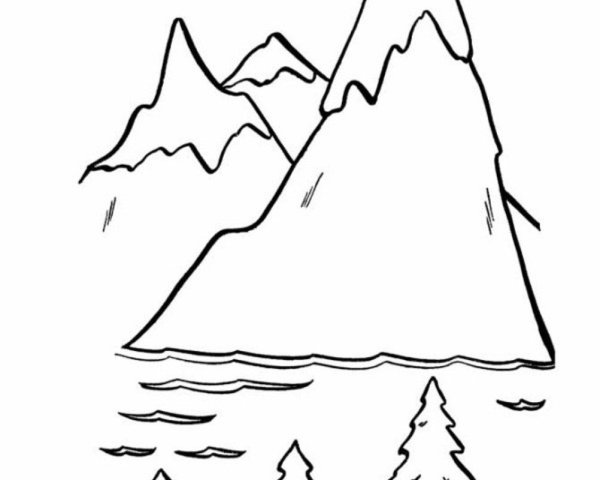 Раскраска гор