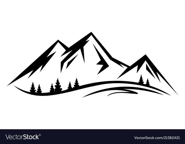 Горы силуэт