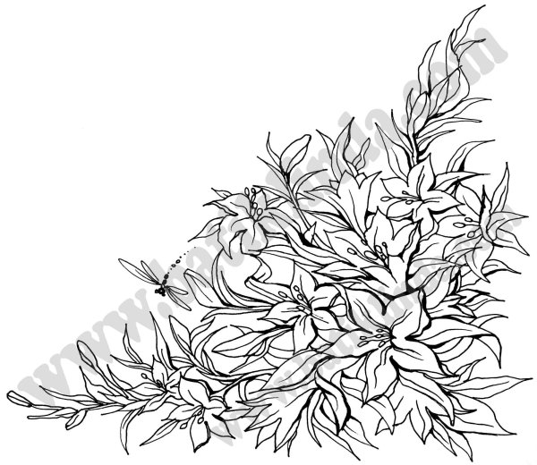 Рисунки для раскрашивания цветы