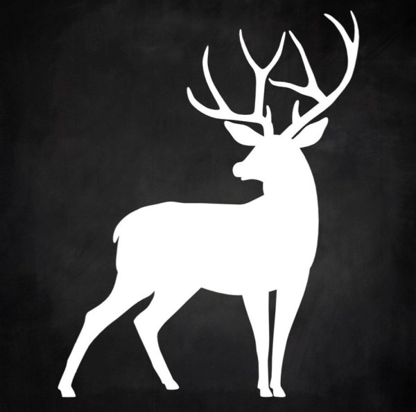 Контур оленя для вырезания