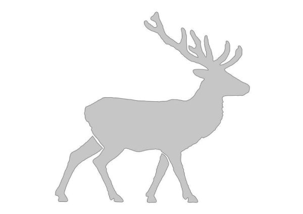 Очертание оленя