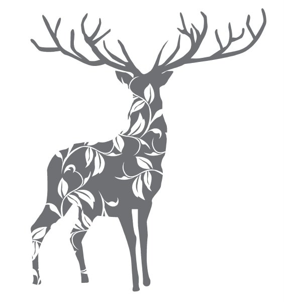 Лось рисунок