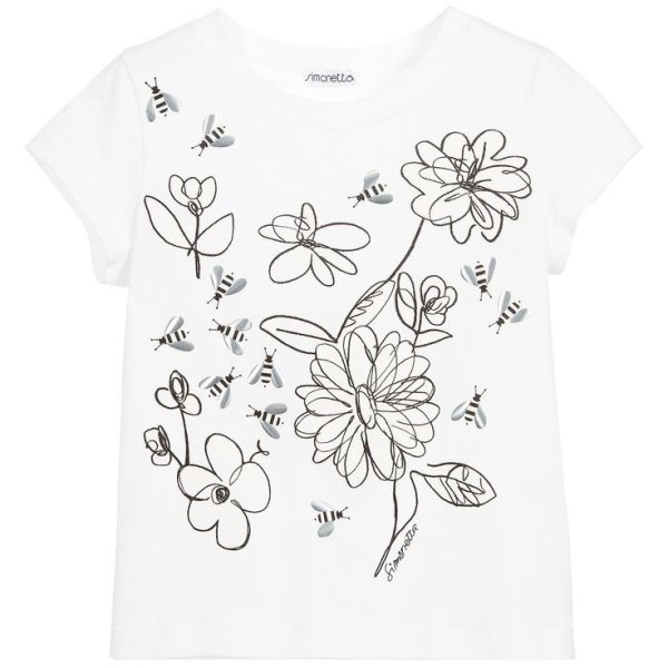 Рисунок на футболке цветы