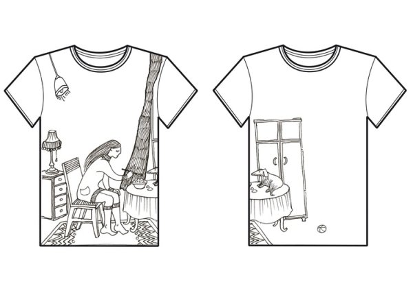 Рисунки для футболок трафареты