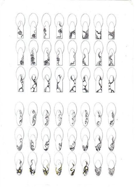 Маникюр с вензелями