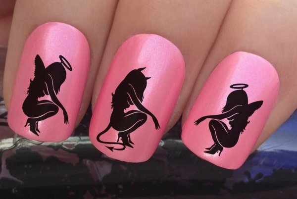 Маникюр силуэт