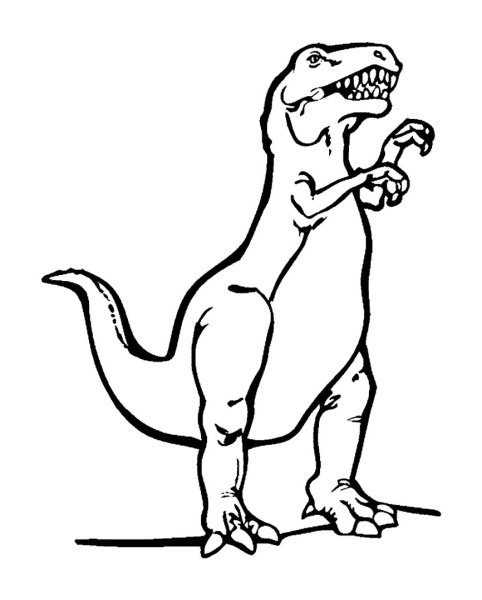 Тарбозавр раскраска динозавра