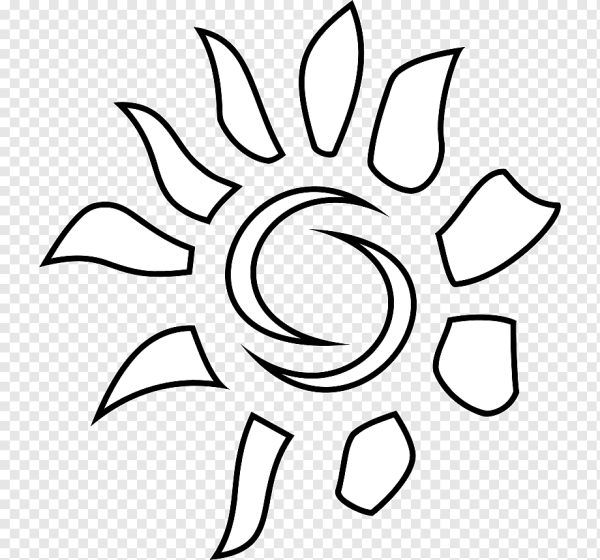 Солнце контур