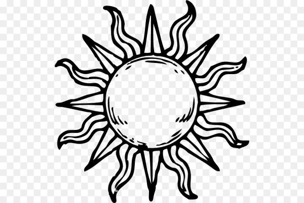 Солнце раскраска