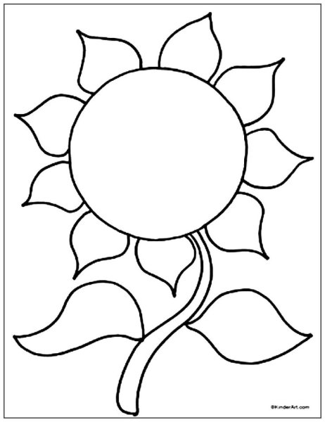 Раскраска. Солнышко