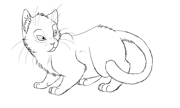 Кошка рисунок