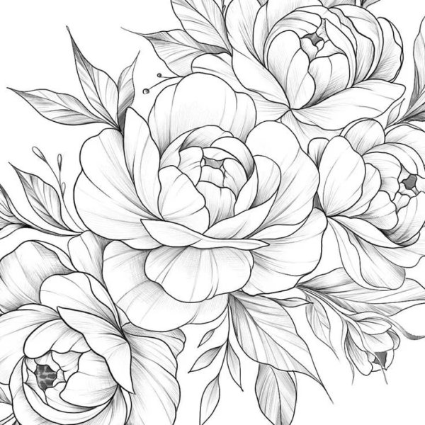 Графичные пионы