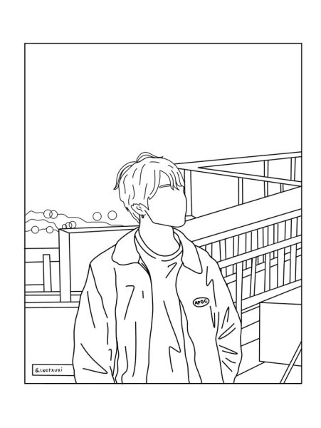 BTS outline Art