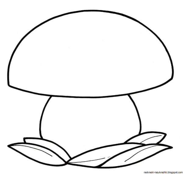 Раскраска гриб сыроежка