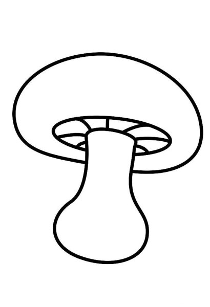 Контур гриба Боровика