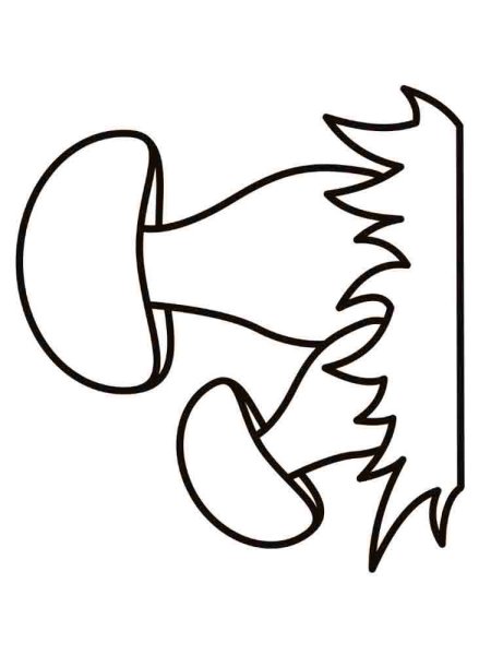 Трафареты грибов для рисования