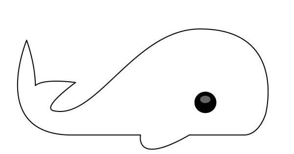 Кит раскраска для детей