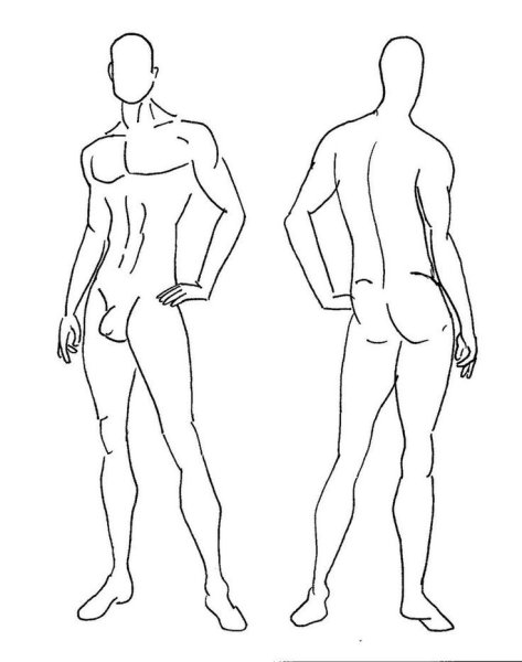 Человек схематично