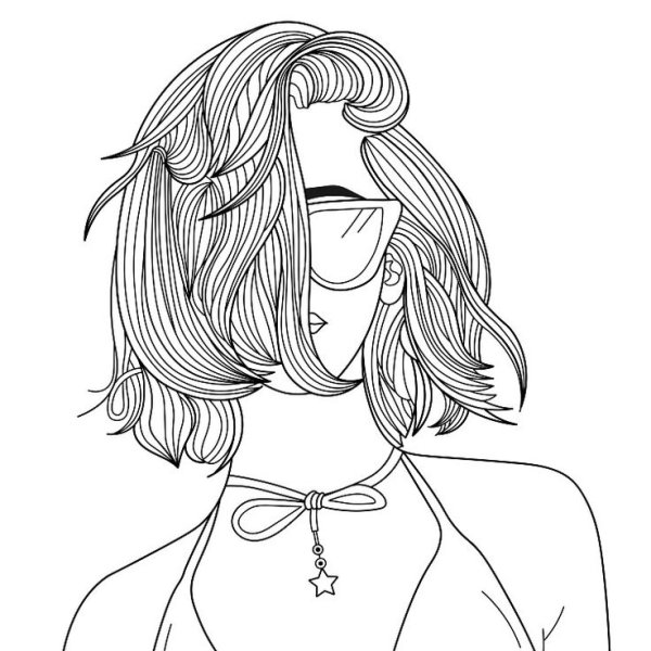 Девочка схематично