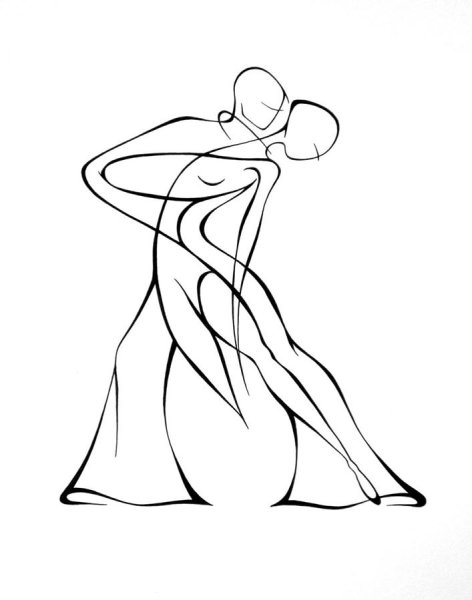 Фигура человека контур