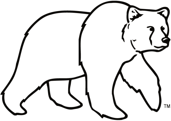 Контуры животных медведь
