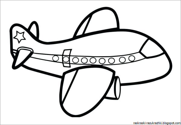 Самолеты. Раскраска