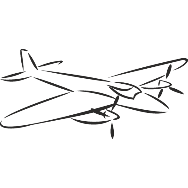 Контуры самолетов для печати