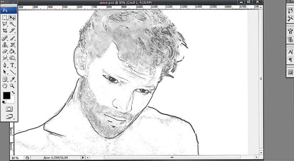 Рисование контуром в фотошопе