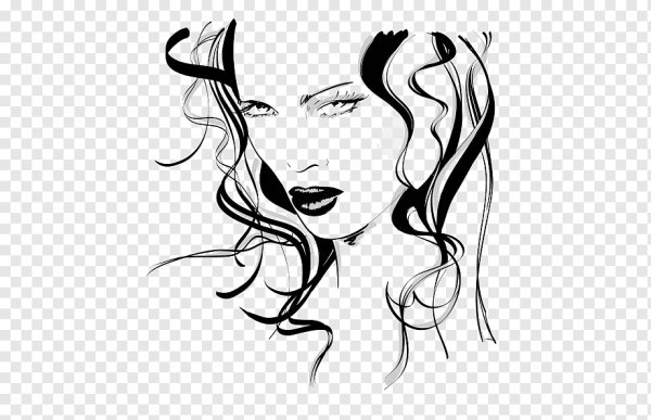 Очертания женского лица