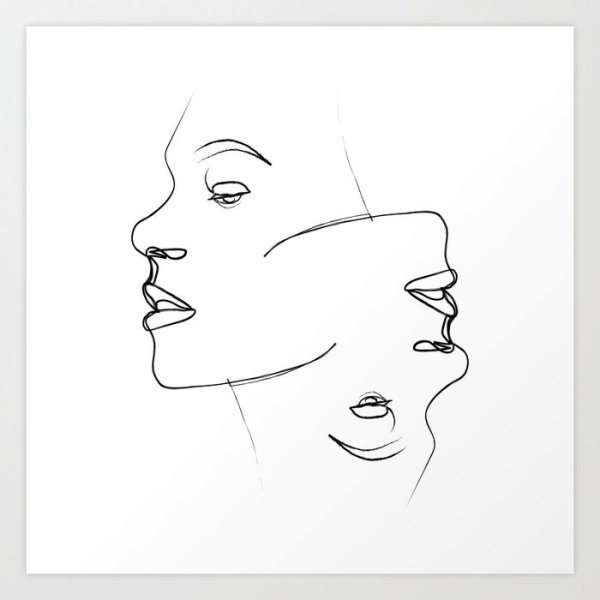 Очертание лица